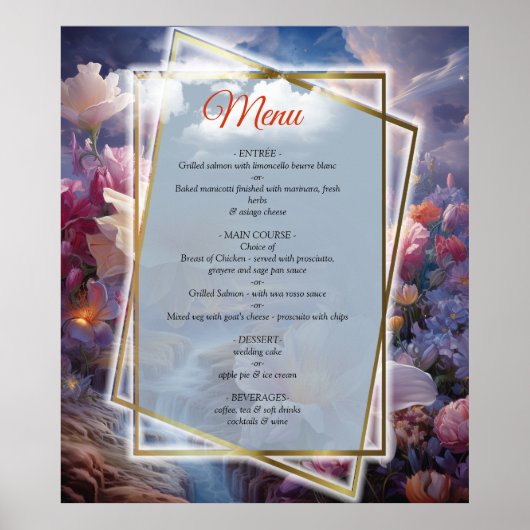 Mystische Blume des übernatürlichen Reiches Poster (Vorne)