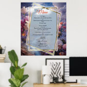 Mystische Blume des übernatürlichen Reiches Poster (Heimbüro)