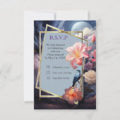 Mystische Blume des übernatürlichen Reiches RSVP Karte (Vorderseite)