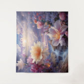 Mystische Blume des übernatürlichen Reiches Wandteppich (Vorderseite)