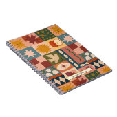 Mystische Bohemische Himmelsmuster Notizblock (Rechte Seite)