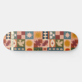 Mystische Bohemische Himmelsmuster Skateboard (Horizontal)