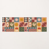 Mystische Bohemische Himmelsmuster Yogamatte (Rückseite (Horizontal))