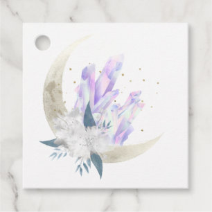Mystische Boho-Kristallmond-Hochzeit Geschenkanhänger