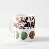 Mystische Botanische Herbstmond-Zyklus Bouquet Kaffeetasse (Vorderseite Links)
