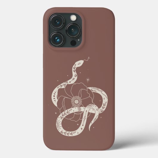 Mystische Botanische Schlangendarstellung Case-Mate iPhone Hülle (Rückseite)