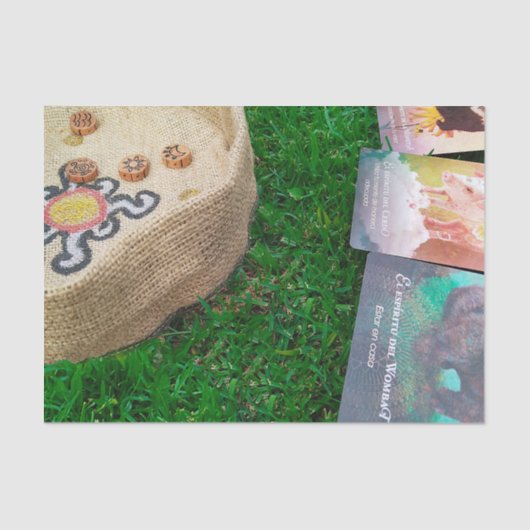 Mystische Botschaften: Tarot und Arakeln über den Seidenpapier (Vorderseite)