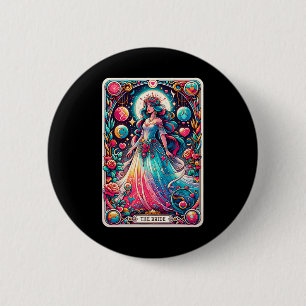 Mystische Bride Tarot Card Verzaubernde Hochzeitsk Button