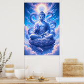 Mystische Buddha-Dragon-Meditation Poster (Küche)