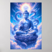 Mystische Buddha-Dragon-Meditation Poster (Vorne)
