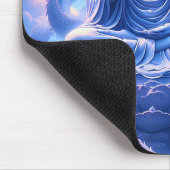 Mystische Buddha-Meditation mit Drachen Mousepad (Ecke)