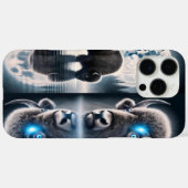 Mystische Buffalos im Sternenhimmel Case-Mate iPhone Hülle (Rückseite (Horizontal))