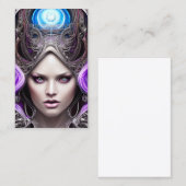 Mystische Dame mit irrigen Augen Visitenkarte (Vorne/Hinten)