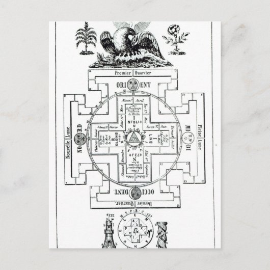 Mystische Darstellung von Solomon Postkarte (Vorderseite)