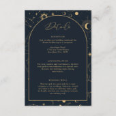 Mystische Daten von Sonne und Mond Begleitkarte (Vorderseite)