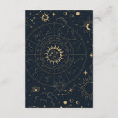 Mystische Daten von Sonne und Mond Begleitkarte (Rückseite)