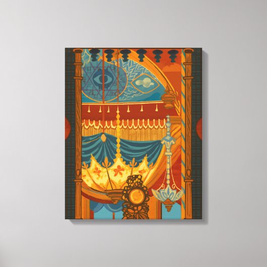 Mystische Deckenwerbung aus Brightons Musikraum Leinwanddruck (Vorderseite)