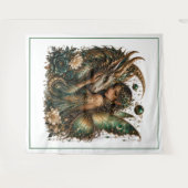 Mystische Drachen-Fee-Kunst Wandteppich (Vorderseite (Horizontal))