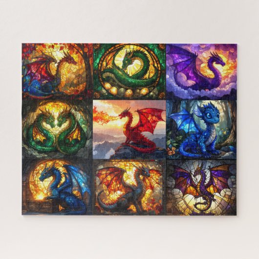 Mystische Drachen Puzzle (Horizontal)