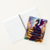 Mystische Drachen-Zauberbücher Notizblock (Innenseite)