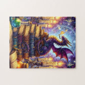 Mystische Drachen-Zauberbücher Puzzle (Horizontal)