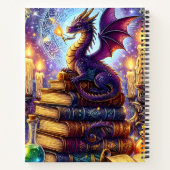 Mystische Drachen-Zauberer-Bücher Notizblock (Rückseite)