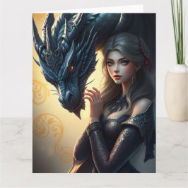 Mystische Drachenkunst Karte