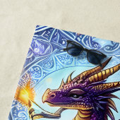 Mystische Drachenzauberer Bücher Strandtuch (Beispiel)