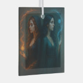 Mystische Dualität Ornament Aus Glas (Vorderseite Rechts)