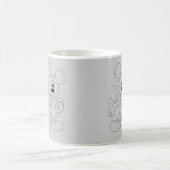 Mystische dunkle abstrakte Kunstdesign | Moderne M Kaffeetasse (Mittel)