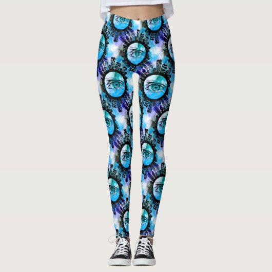 Mystische Eleganz im zeitgenössischen Stil Leggings (Vorderseite)