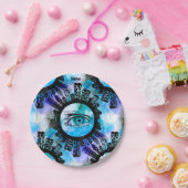 Mystische Eleganz im zeitgenössischen Stil Pappteller (Party)