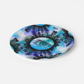 Mystische Eleganz im zeitgenössischen Stil Pappteller (Schrägansicht)
