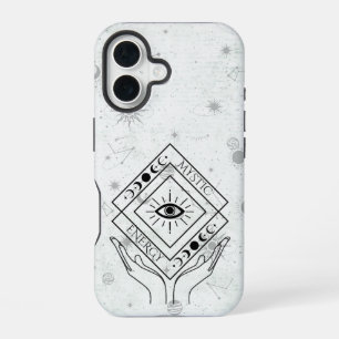 Mystische Energie Minimalist – Esoterisches Boho H iPhone 16 Hülle