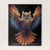 Mystische Eule des Lichts Puzzle (Vertikal)