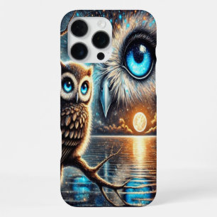Mystische Eulen unter einer mondbeschienenen Refle iPhone 16 Pro Max Hülle