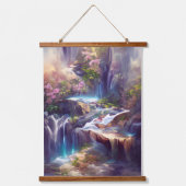 Mystische Fälle Wandteppich Mit Holzrahmen (Vorderseite)