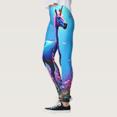 Mystische Fantasy-Einhorn-Kunst Leggings (Links)