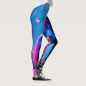Mystische Fantasy-Einhorn-Kunst Leggings (Rechts)