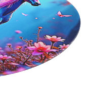 Mystische Fantasy-Einhorn-Kunst Schneidebrett (Ecke)