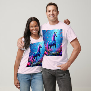 Mystische Fantasy-Einhorn-Kunst T-Shirt