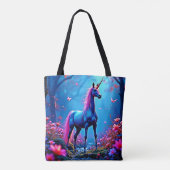 Mystische Fantasy-Einhorn-Kunst Tasche (Rückseite)