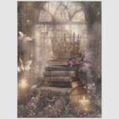 Mystische Fantasy-Kronenbücher Kerzenlicht-Dekorat Seidenpapier (Vorderseite)
