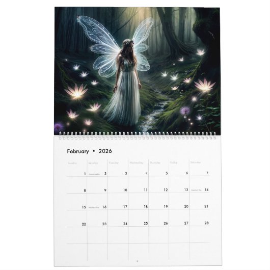 Mystische Fee Kalender (Feb 2026)