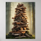 MYSTISCHE FEUERHOLZSTACKKUNST POSTER (Vorne)