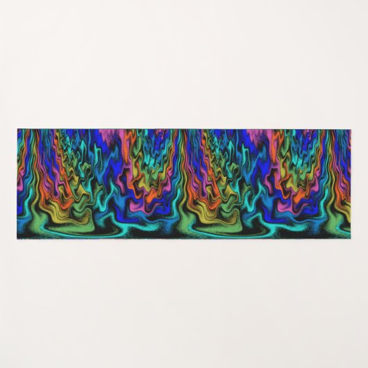 Mystische Flammen Yogamatte (Vorderseite (Horizontal))