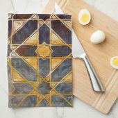 Mystische Fliesen I Küchentuch (Viertel Falte)