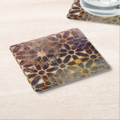 Mystische Fliesen I Rechteckiger Pappuntersetzer (angewinkelt)