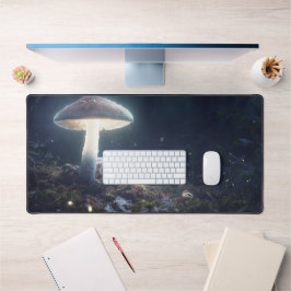 Mystische Forest Desk Mat mit Eichhörnchen und Pil Schreibtischunterlage