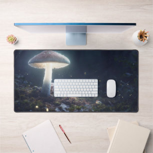 Mystische Forest Desk Mat mit Eichhörnchen und Pil Schreibtischunterlage